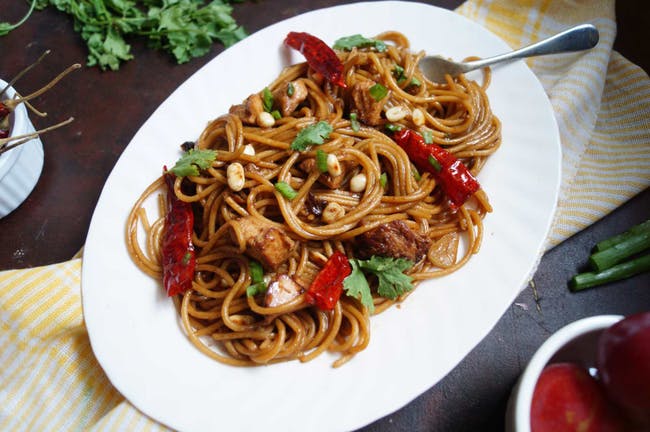 Kung Pao Spaghettis ???? from DJ Kitchen in Philadelphia, PA