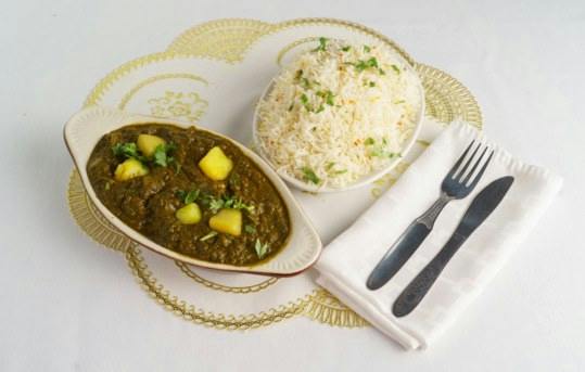 Aloo Palak (Vegan) from Jewel of India in Seattle, WA