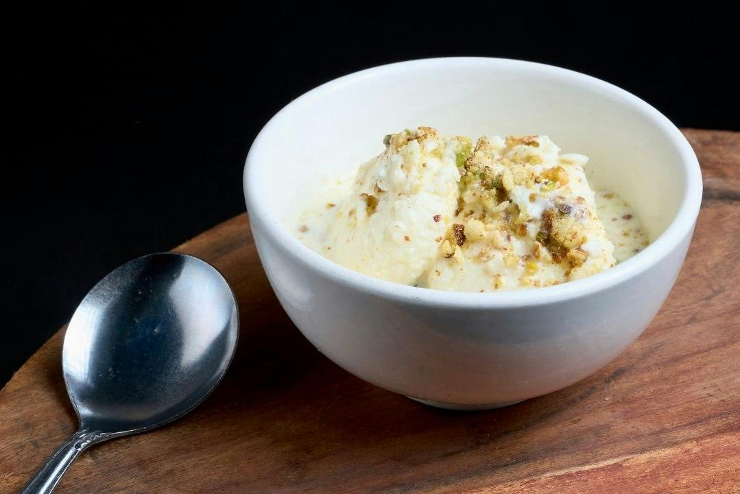 Rasmalai from Rock N Grill Indian Authentic Cuisine & Bar in Round Rock, TX