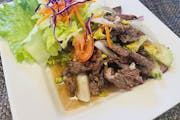 Spicy Steak Salad from Thai Eagle Rox in Los Angeles, CA
