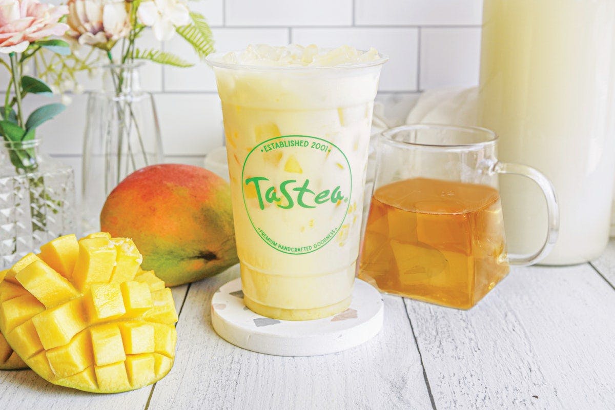 Mango Milk Tea from Tastea - Sunnyvale in Sunnyvale, CA