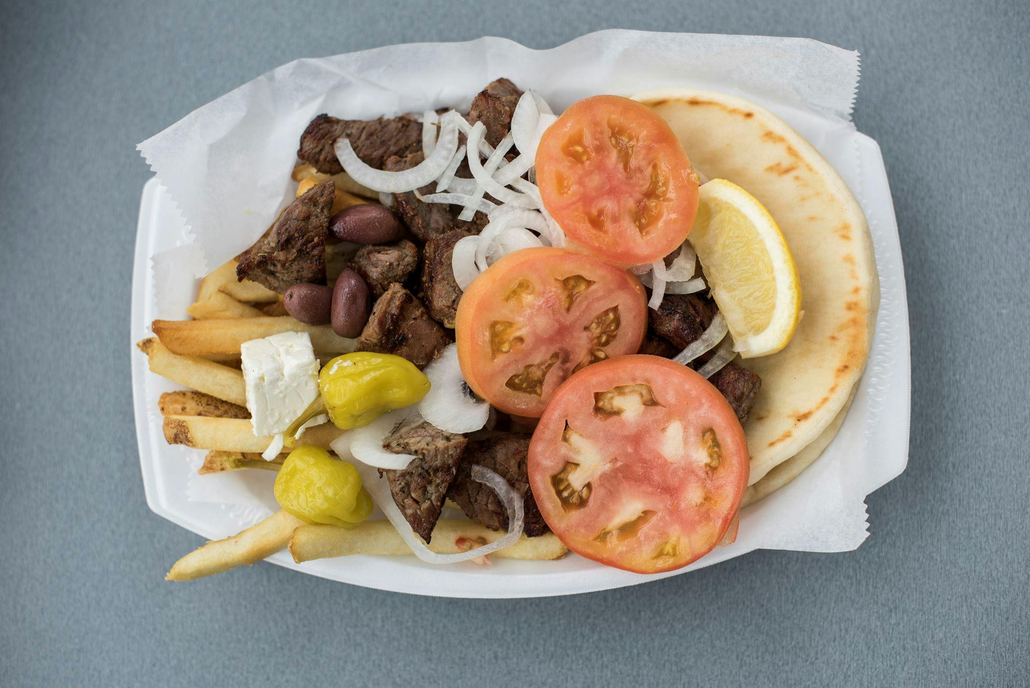 Beef Shish Kabob Plate from Gyro Palace - Glendale in Glendale, WI