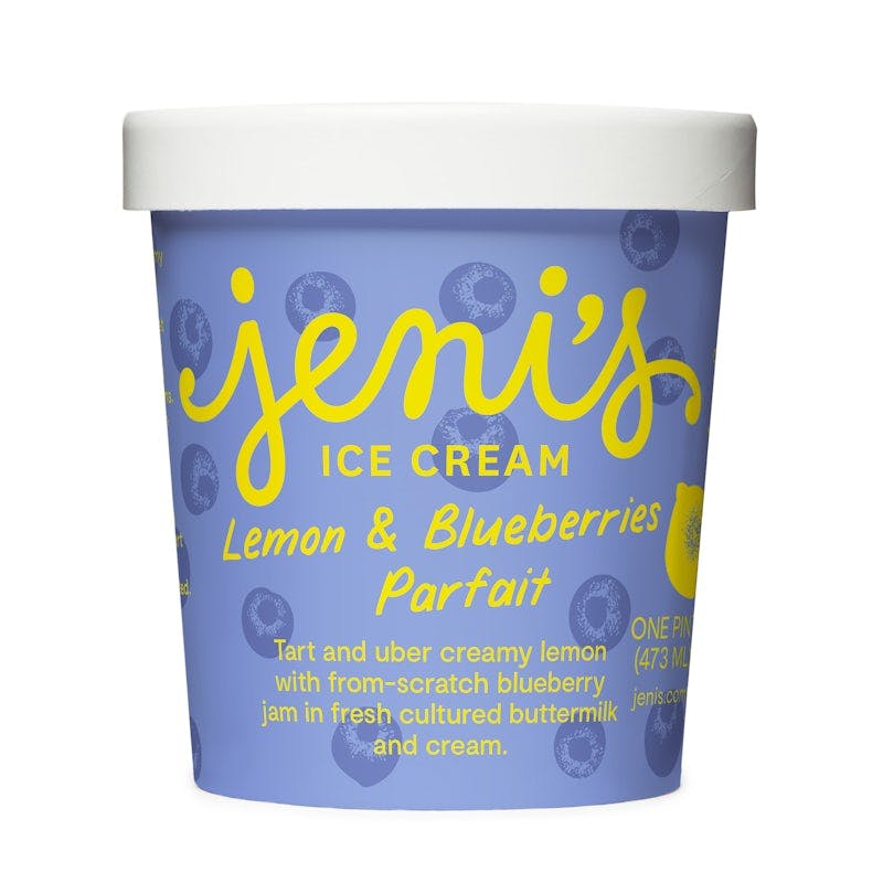 Lemon & Blueberries Parfait Ice Cream Pint from Jeni's Splendid Ice Creams - 4247 N High St in Columbus, OH
