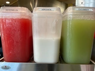 Agua Fresca: Cucumber from Benny's Tacos - West Hollywood in Los Angeles, CA