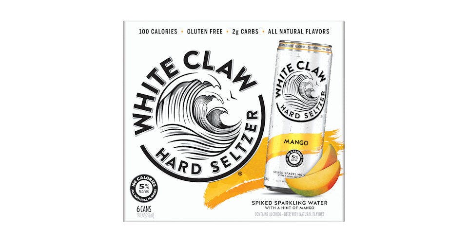 White Claw: Mango, 6 Pack, 12 oz. Cans from Five Corners Liquor & Wine in Cedar Falls, IA