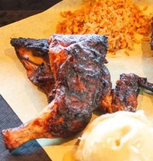 1/2 Grilled Chicken*** from All American BBQ in West Hills, CA