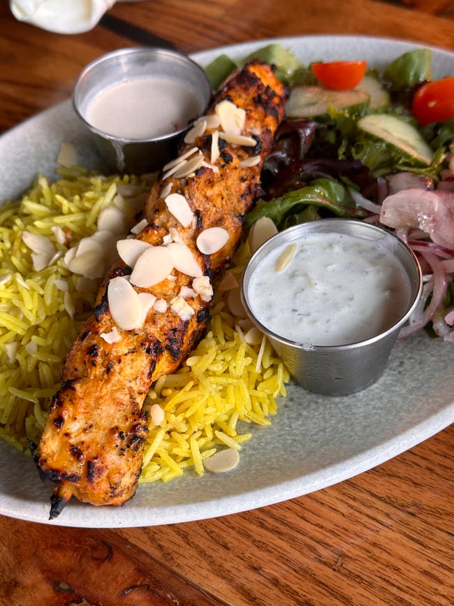 Chicken Shish Tawook Plate from Mezze #1 in Conroe, TX