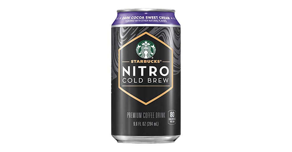 Starbucks Nitro Cold Brew Dark Cocoa Sweet Cream, 9.6 oz. Can from Popp's University BP in Manitowoc, WI
