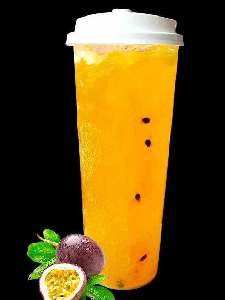 Passion fruit lemonade fizz from Sweet Haus in La Crosse, WI