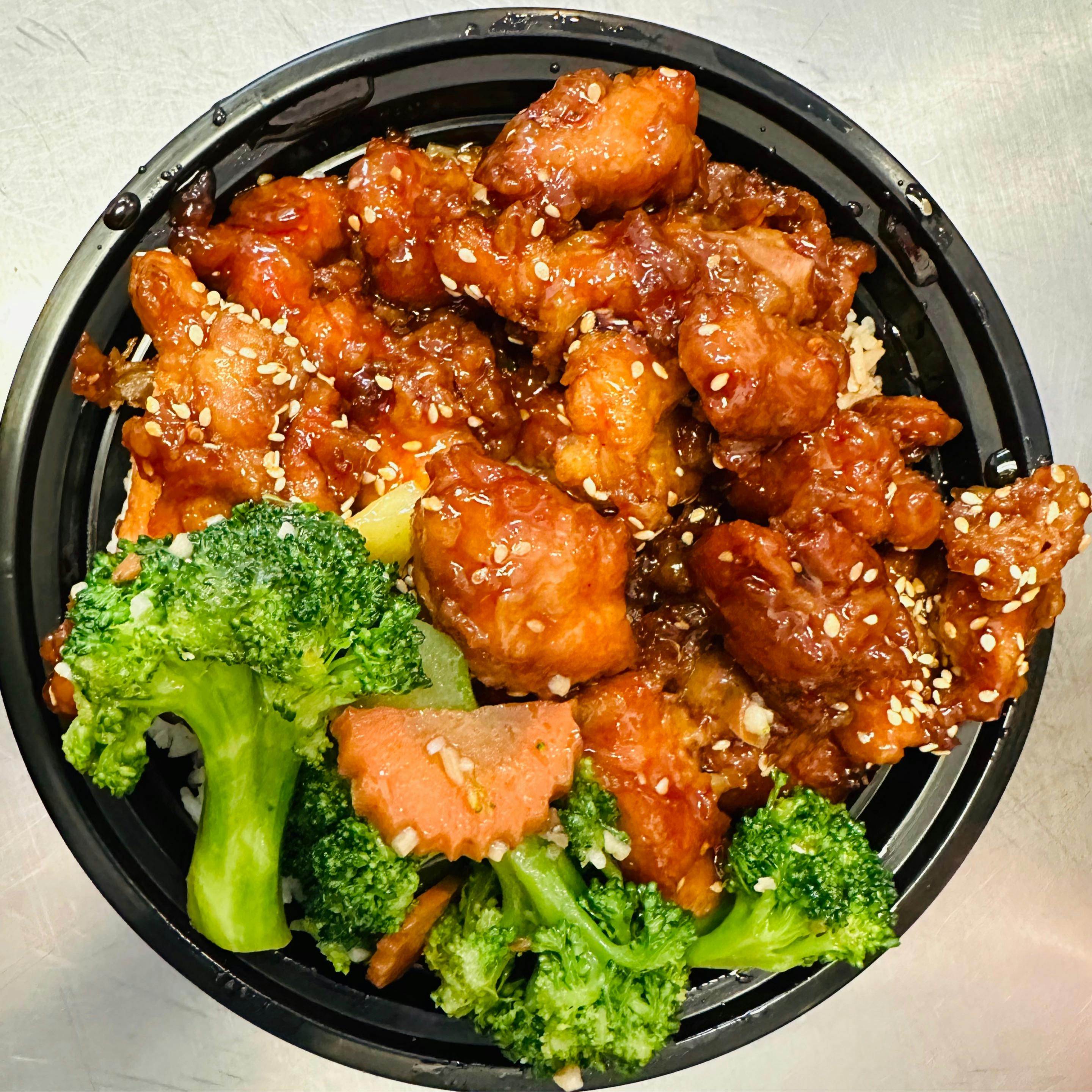 Sesame Chicken Go Bowl from Dim Sum King in Sunnyvale, CA