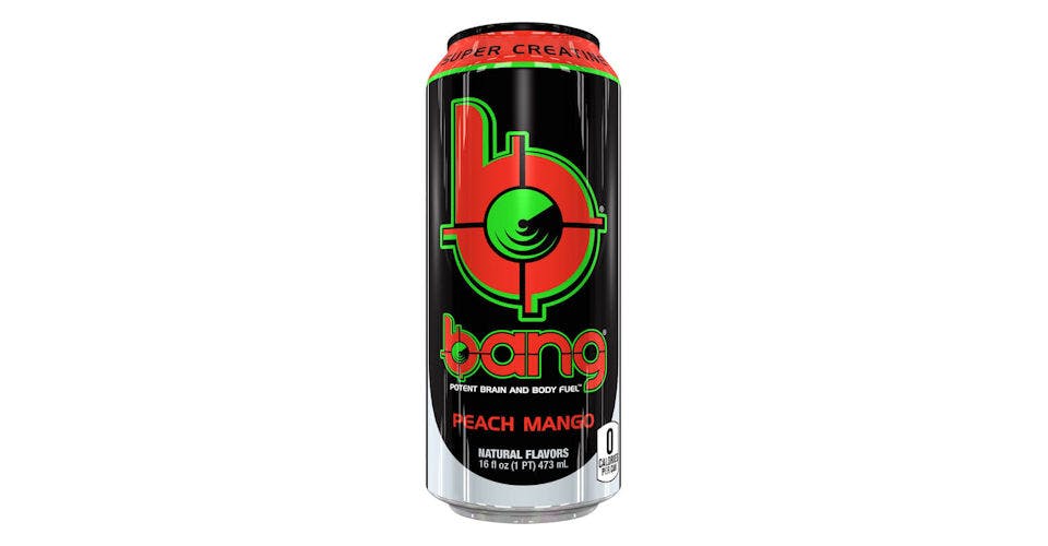 Bang Peach Mango (16 oz) from Casey's General Store: Asbury Rd in Dubuque, IA