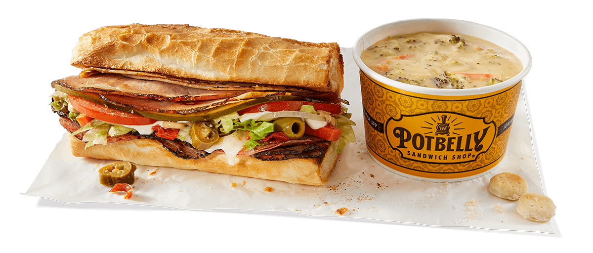 Skinny Sandwich + Cup of Soup from Potbelly Sandwich Shop - Highland Park (42) in Highland Park, IL
