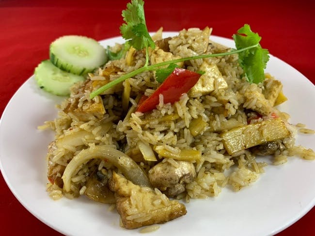 71.Kao Pad Kaprao from Sa-Bai Thong Thai Cuisine - University Ave in Madison, WI