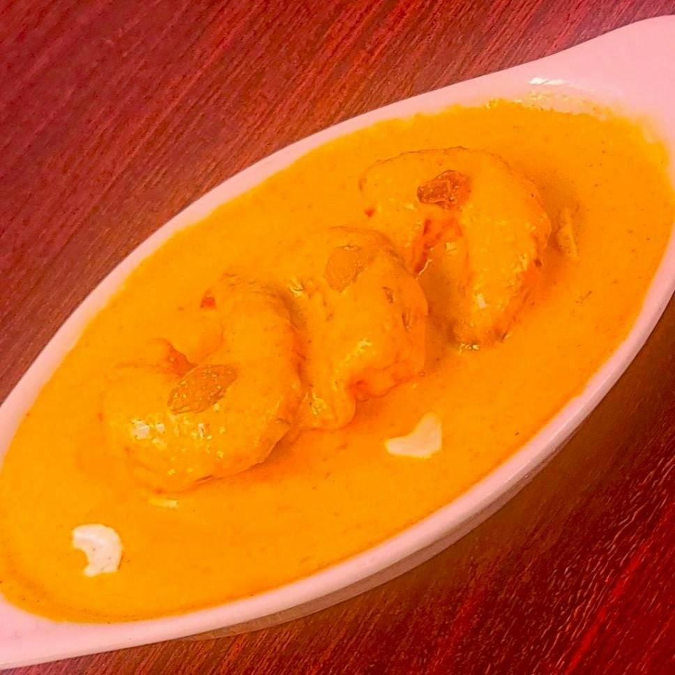 Shrimp Korma (N) from OM Indian Cuisine in San Francisco, CA