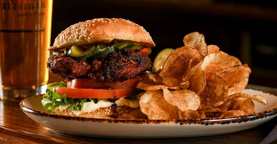 Nashville Hot Chicken Sandwich from Craftsman Table & Tap in Middleton, WI