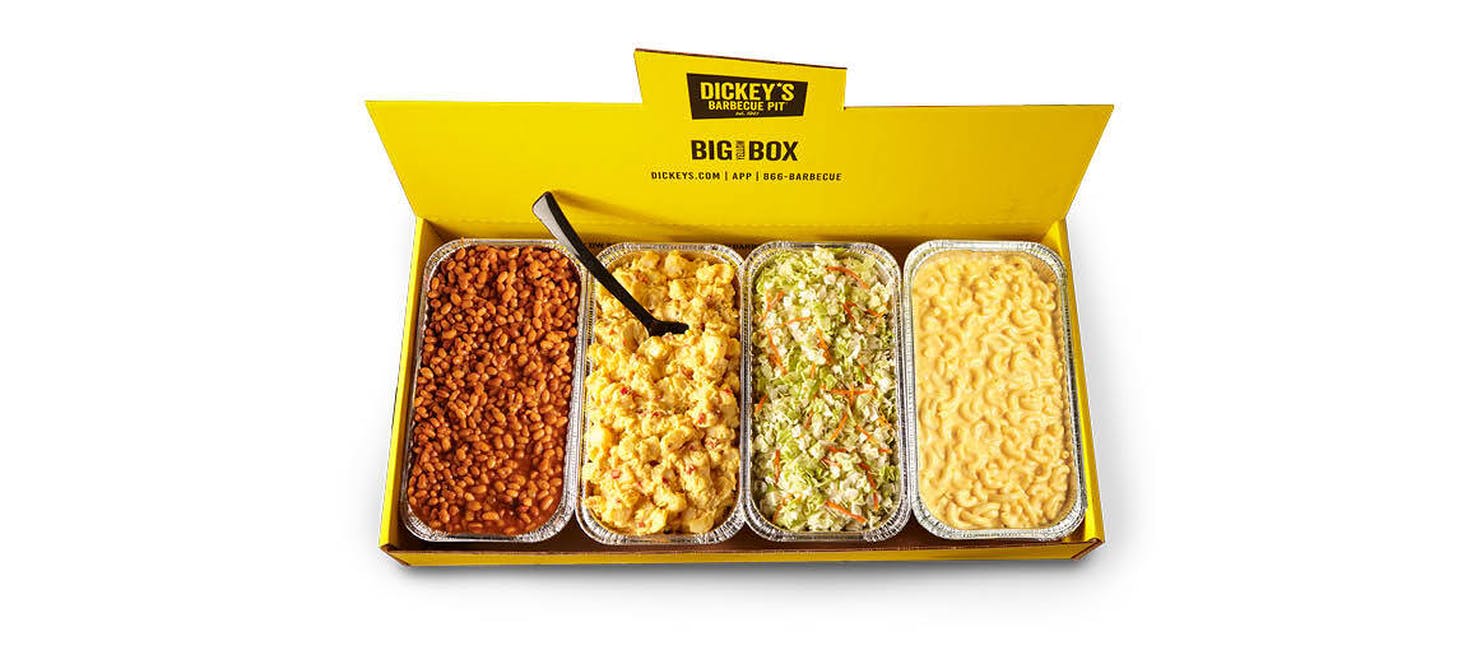 Big Yellow Box Pick Your Sides from Dickey's Barbecue Pit - Hutton Ranch Rd in Kalispell, MT