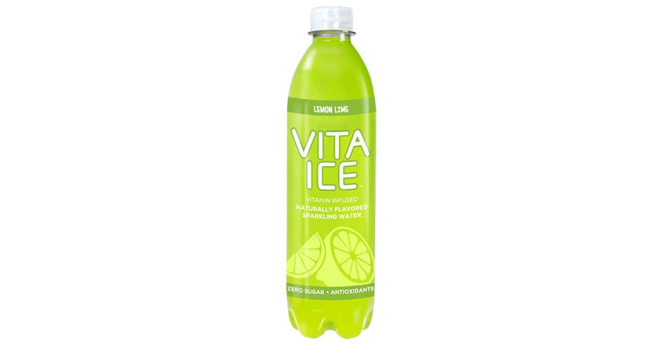 Vita Ice Lemon Lime, 17 oz. Bottle from Popp's University BP in Manitowoc, WI