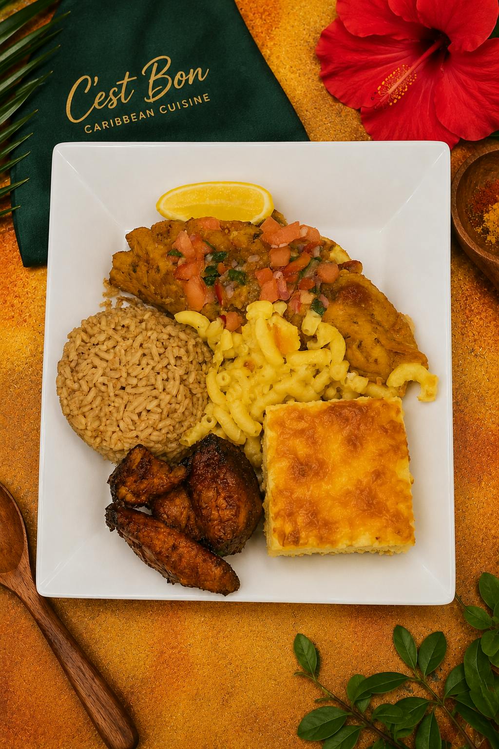 Fillet Snapper Plate from C'est Bon Caribbean Creole Cuisine in Baytown, TX