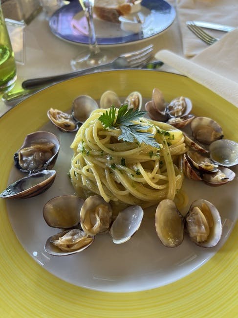 Spaghetti Vongole Pasta from Nino's Italian Restaurant in Atlanta, GA