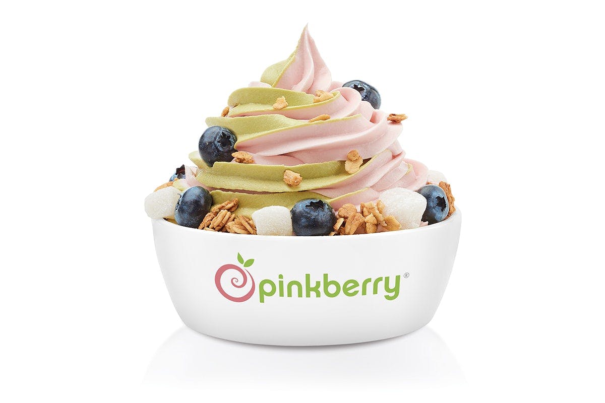 Side by Side Swirl with Toppings from Pinkberry - Ventura Blvd in Studio City, CA