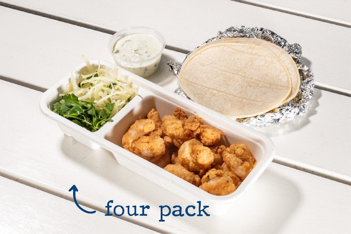 crispy shrimp taco pack from Bartaco - Hilldale in Madison, WI