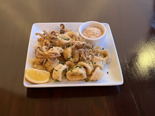 Feisty Calamari from Red Rooster Brick Oven in San Rafael, CA