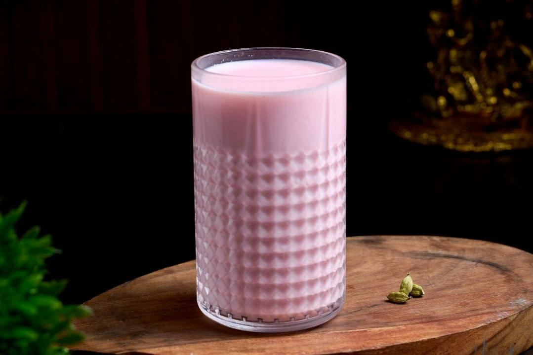 Rose Milk from Rock N Grill Indian Authentic Cuisine & Bar in Round Rock, TX