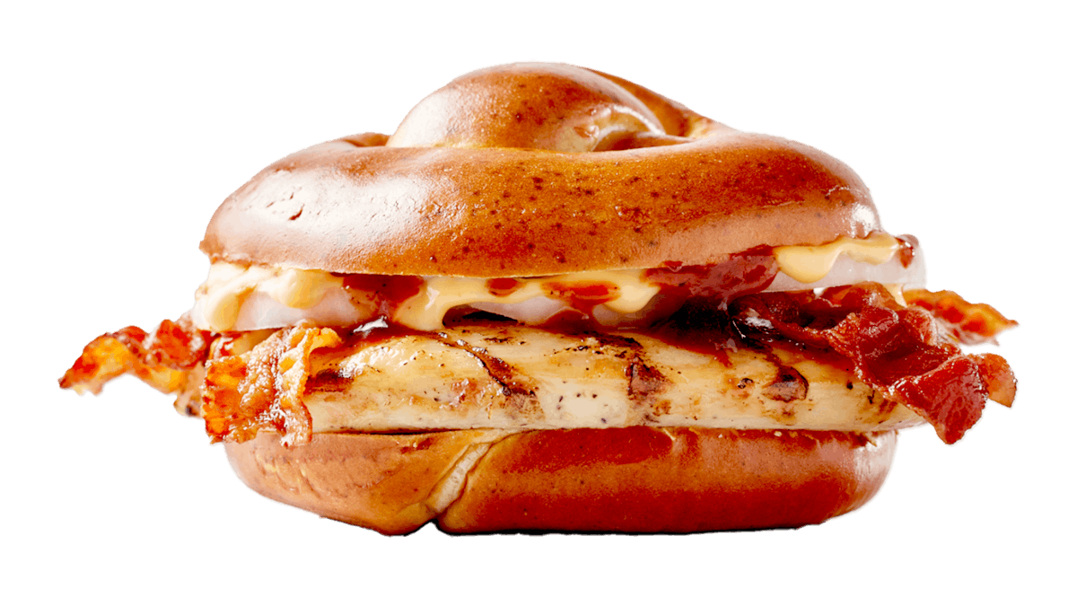 Pretzel Bacon BBQ Chicken Sandwich from Freddy's Frozen Custard and Steakburgers - SW Gage Blvd in Topeka, KS