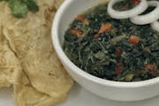 Roti w/spinach from Taste of the Caribbean 1 - Capitol Heights in Capitol Heights, MD