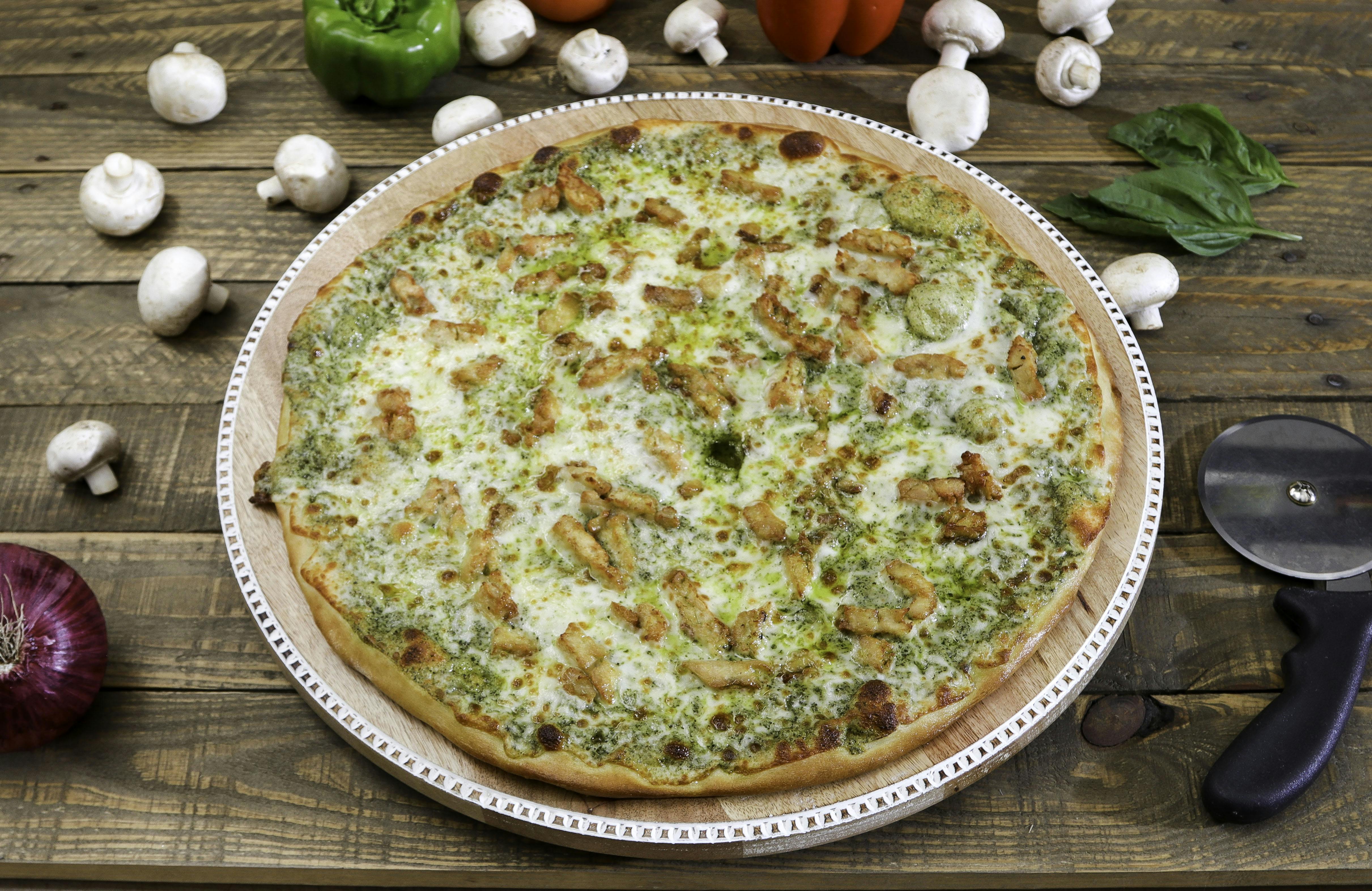 Pesto Chicken Pizza from Ameci Pizza & Pasta - Lake Forest in Lake Forest, CA