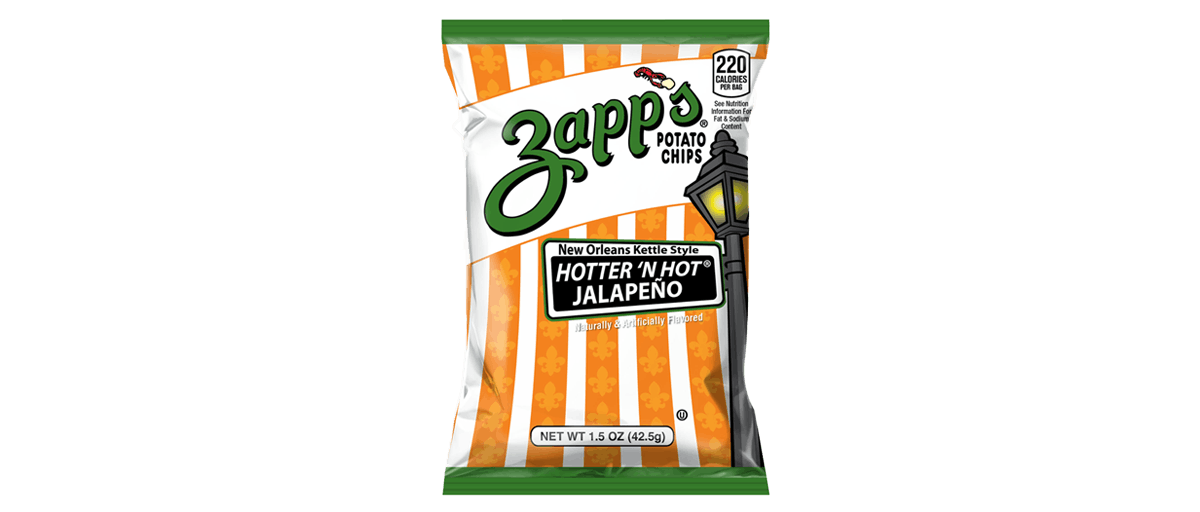 Zapp's Hotter 'N Hot Jalape?o Chips from Potbelly Sandwich Shop - Gaithersburg Square (451) in Gaithersburg, MD