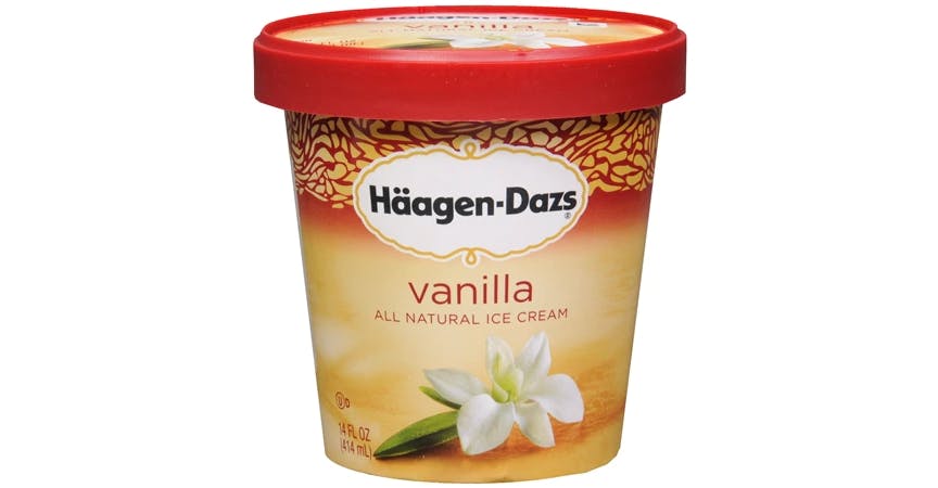 Haagen-Dazs Ice Cream Vanilla (14 oz) from EatStreet Convenience - Historic Holiday Park North in Topeka, KS