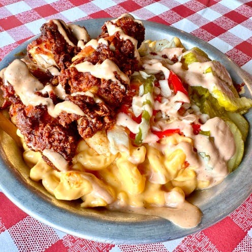 Holy MAC-trimony from Tendeez Hot Chicken - Wisconsin St in Oshkosh, WI