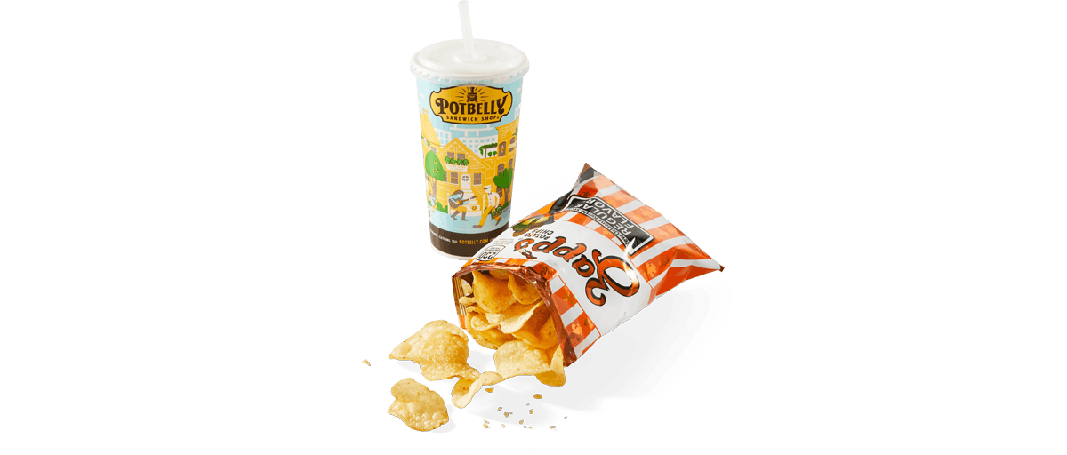 Chips + Drink from Potbelly Sandwich Shop - 1 Federal (292) in Boston, MA