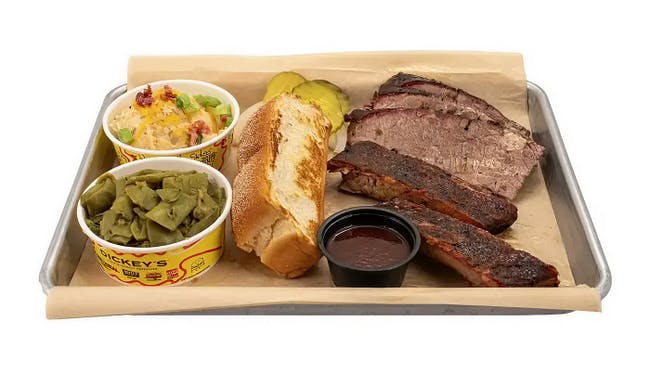 2 Meat Plate from Dickey's Barbecue Pit - E Ramon Rd. in Palm Springs, CA