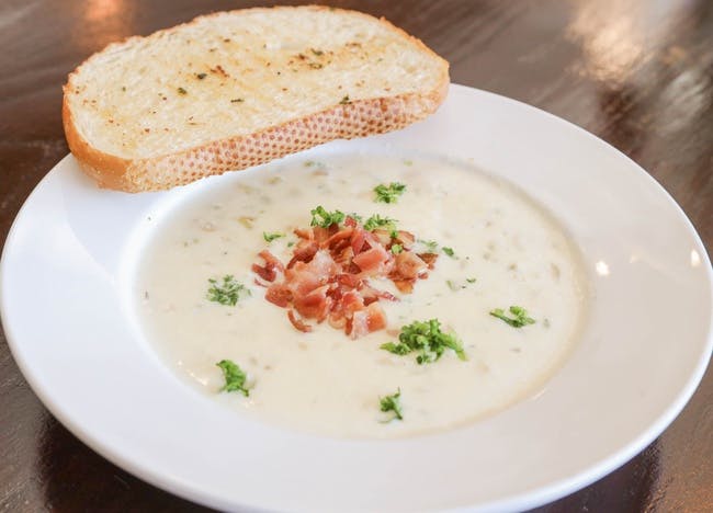 Clam Chowder from Red Rooster Brick Oven in San Rafael, CA