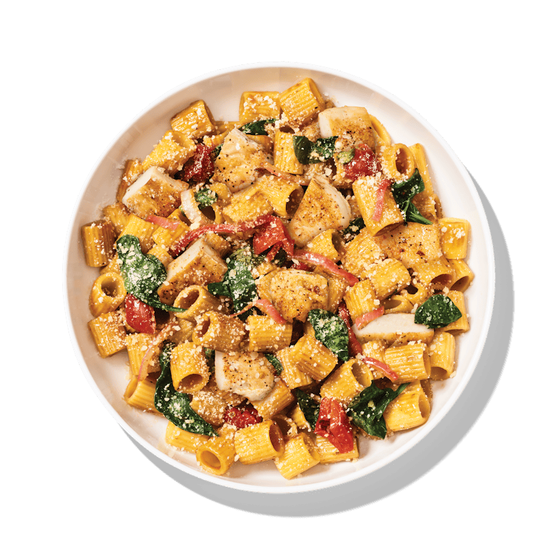 Pasta Fresca with Chicken&nbsp;- 37 grams of protein, 460 calories - Small Pasta Fresca with Chicken from Noodles & Company - Wausau Town Center in Wausau, WI