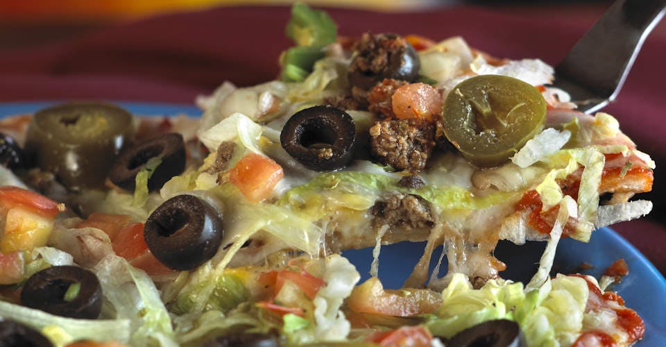 Taco Pizza from Margarita's Famous Mexican Food & Cantina in Green Bay, WI
