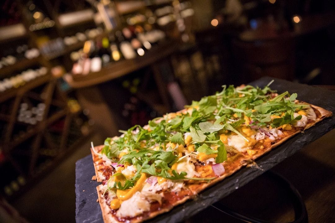 BBQ Chicken Flatbread from The Bottle Room in Green Bay, WI