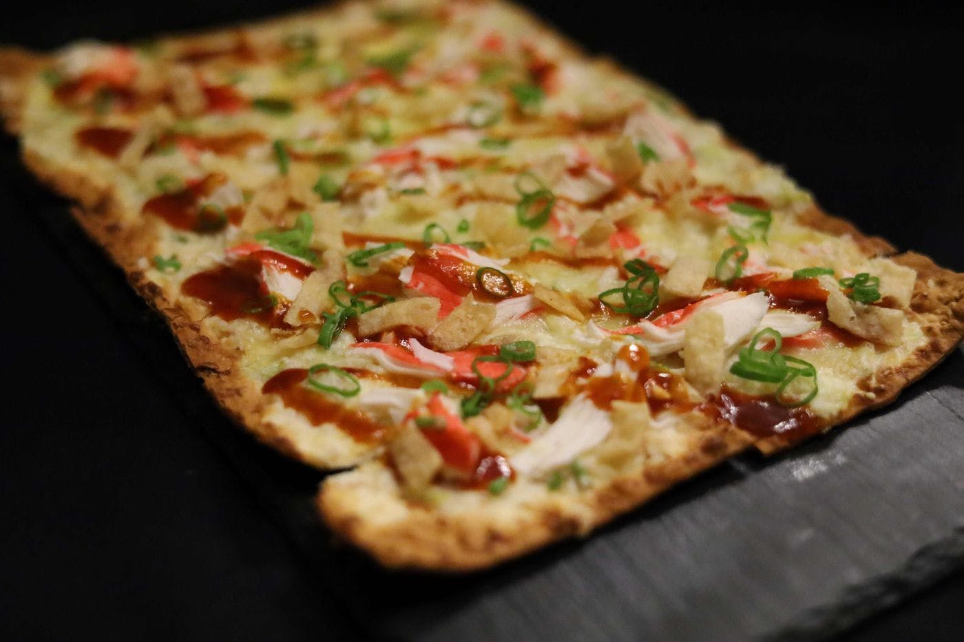 Crab Rangoon Flatbread from The Bottle Room in Green Bay, WI