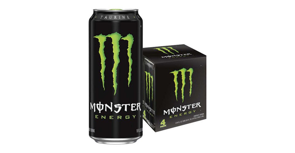 Monster Energy Green 4 Pack (16 oz) from Casey's General Store: Asbury Rd in Dubuque, IA