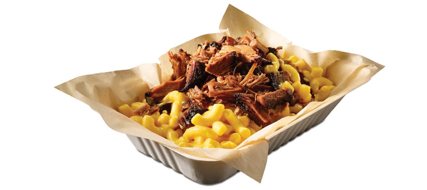 Brisket Mac Stack from Dickey's Barbecue Pit - Gateway Blvd in Fairfield, CA