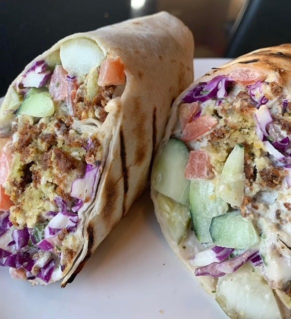 Falafel Wrap & Fries from Casablanca in Milwaukee, WI