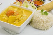 Yellow Curry Dinner Special from Thai Eagle Rox in Los Angeles, CA