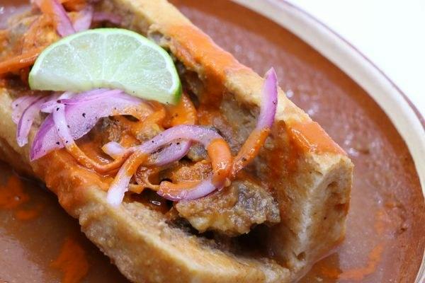 Torta Ahogada from Pinches Burros in Portland, OR