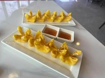 Crab Rangoon (6) from Dumpling House in Oshkosh, WI