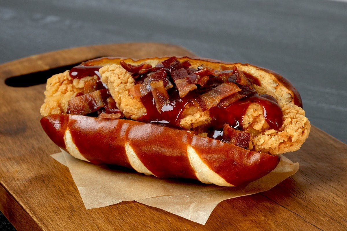 BBQ Bacon Chicken Sandwich from MLB Ballpark Bites - Vlg Pk Dr in Plover, WI