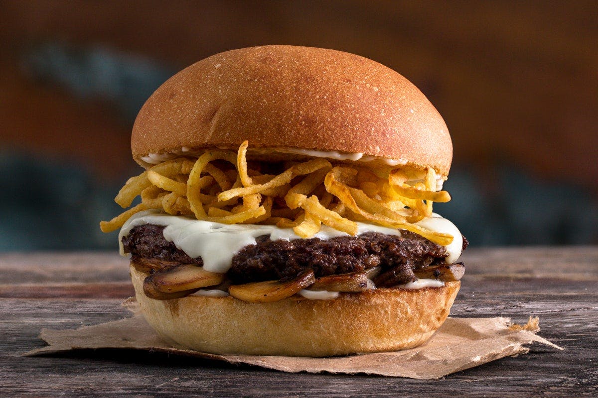 Mushroom Swiss Burger from MOOYAH - S Gammon Rd in Madison, WI