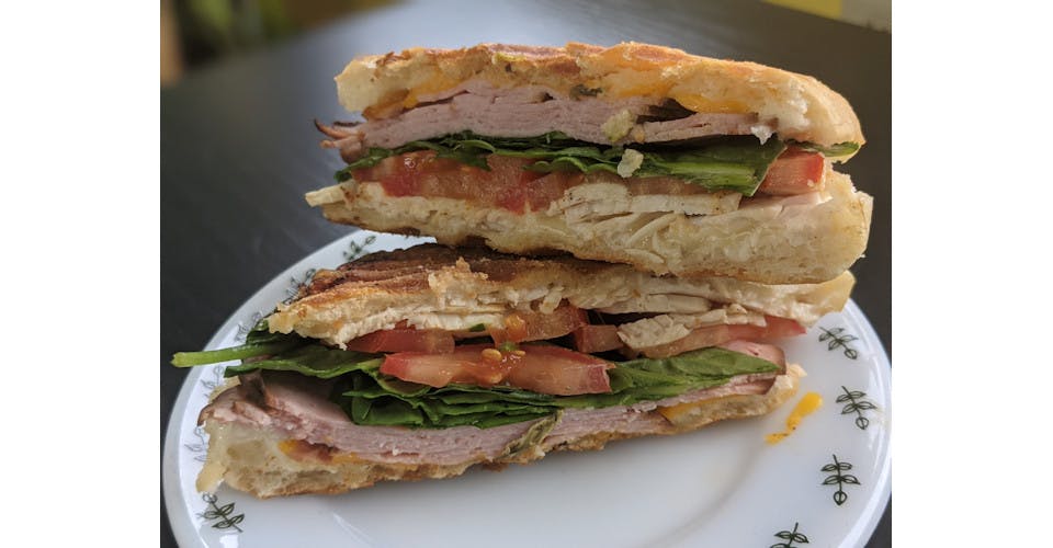 Clubbish Panini from Basics Co-op Coffee & Deli in Janesville, WI