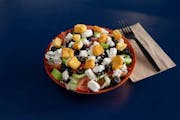 Greek Salad from Pepz Pizza - S. Brookhurst St. in Anaheim, CA